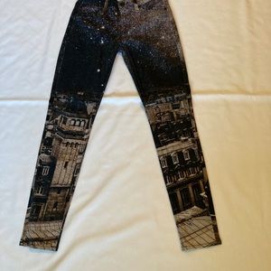 Hudson Nico Super Skinny Versailles Print Sz 25